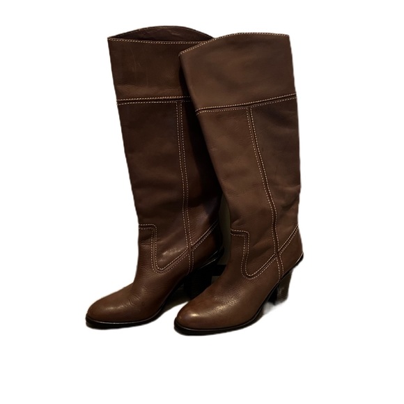 Women’s Lucky Brown Leather Boots - size 9.5 - Picture 4 of 4